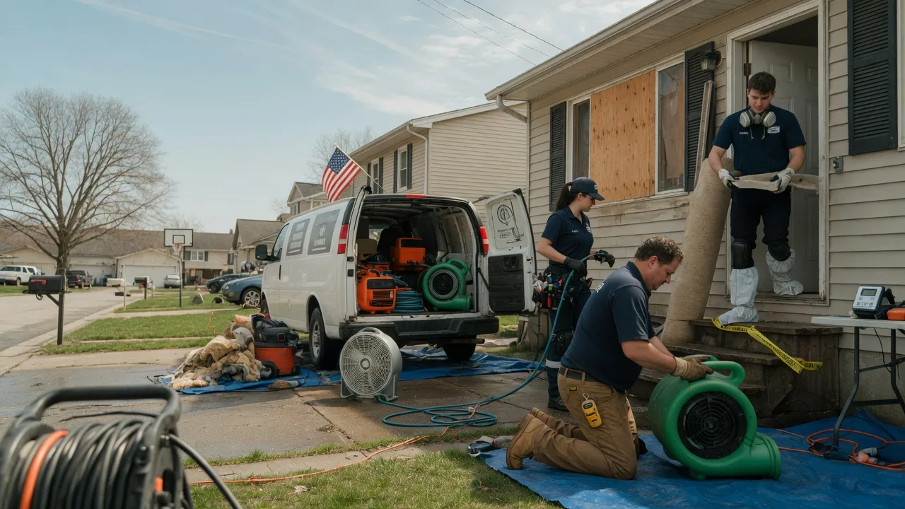 Water Damage Restoration in Hubertus, WI near me